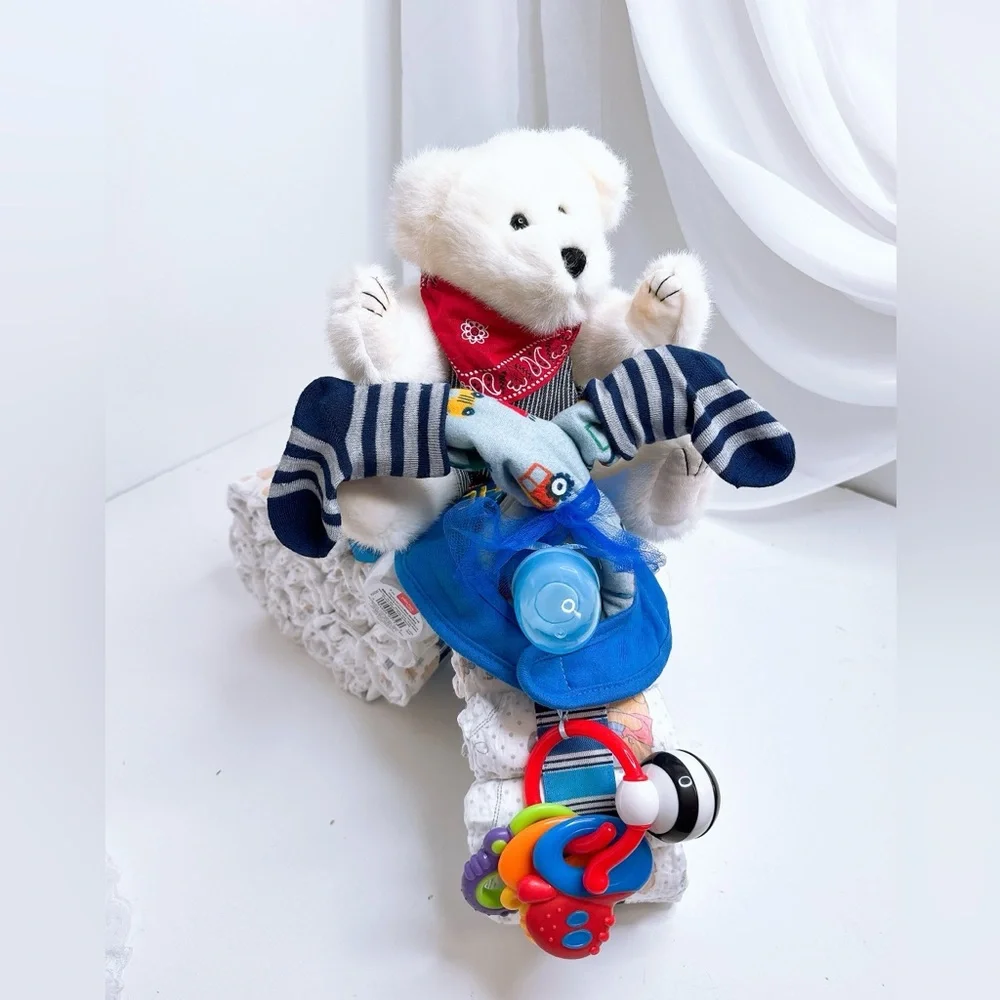 Motorcycle Diaper Cake, Baby Shower Gift